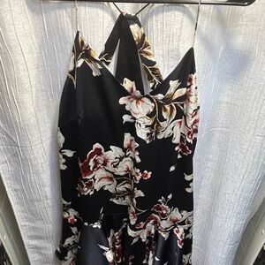 Philosophy Black Floral Midi Dress